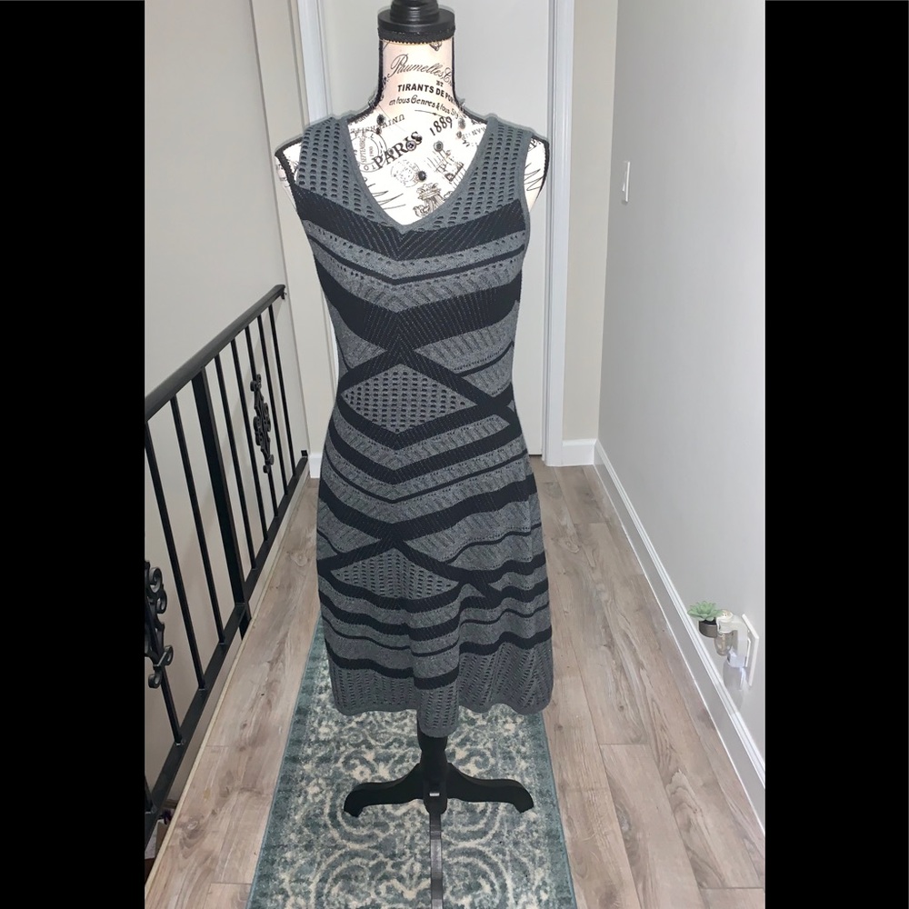 🎉Mossimo Sweater Chevron Sleeveless Dress